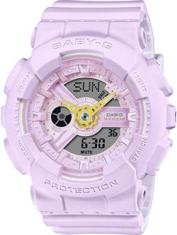 Reloj Baby-G Casio Mujer BA-110AH-6A Resina Morado Sport Analógico-Digital