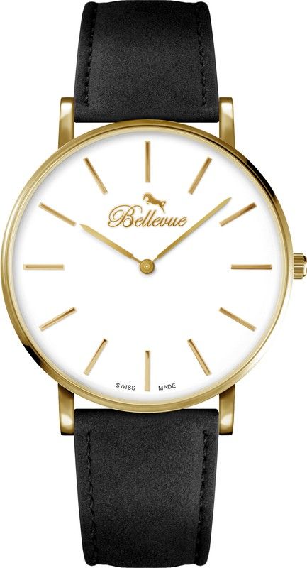 Bellevue Men's Watch B.59 Synthetic Leather Black