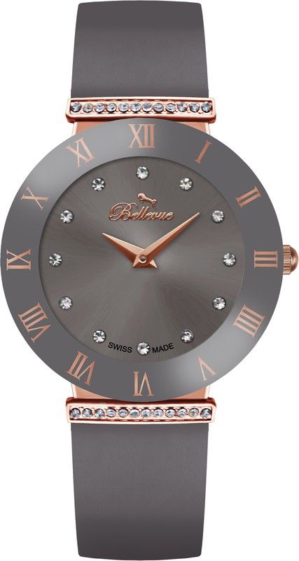 Rellotge Bellevue Dona E.112 Tela Gris