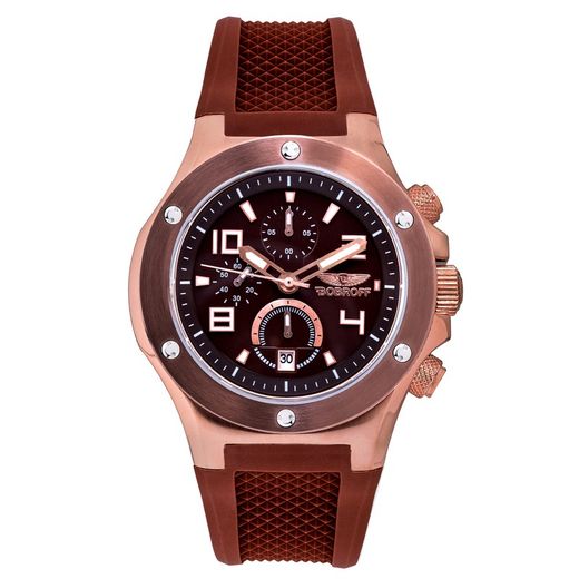 Reloj Bobroff Hombre BF1002M65 Caucho Marron