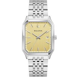 Reloj Bulova Hombre 96B471 Acero Plateado Bicolor Dorado Analógico