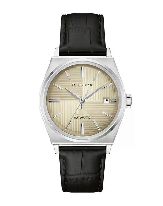 Reloj Bulova Hombre 96B483 Frank Sinatra Edición Limitada Piel Negra Acero Automático
