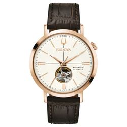 Bulova Men's Watch 97A136 Black Leather