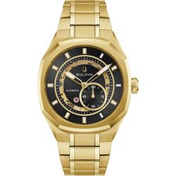 Reloj Bulova Hombre 97A204 Marc Anthony Acero Dorado Automático