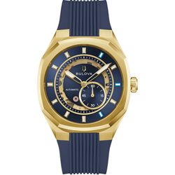 Reloj Bulova Hombre 97A205 Marc Anthony Sport Azul Acero Dorado Automático