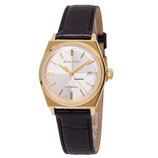 Reloj Bulova Hombre 97B243 Frank Sinatra Edición Limitada Piel Negra Dorado Automático