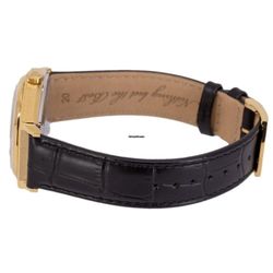 Reloj Bulova Hombre 97B243 Frank Sinatra Edición Limitada Piel Negra Dorado Automático