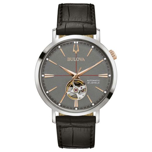 Rellotge Bulova Home 98A187 Pell Negra