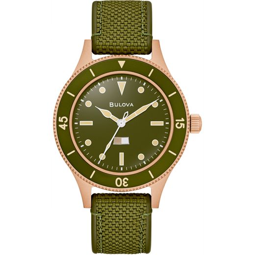 Relógio Masculino Bulova 98A324 Nylon Verde