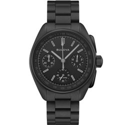 Reloj Bulova Hombre 98A335 Lunar Pilot Black Hole Edición Limitada Cronógrafo Acero Negro