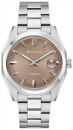 Reloj Bulova Mujer 96B470 Automático Acero Plateado Analógico