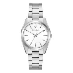 Reloj Bulova Mujer 96L347 Acero Plateado Analógico