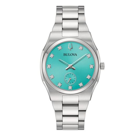 Relógio Feminino Bulova 96P243 Aço Diamantes