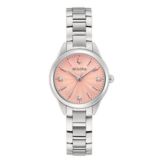 Relógio Feminino Bulova 96P254 Aço Diamantes