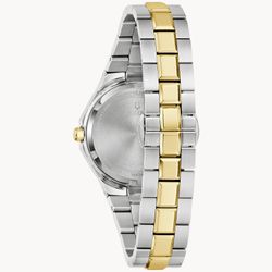 Reloj Bulova Mujer 98R299 Acero Plateado Bicolor Dorado Analógico