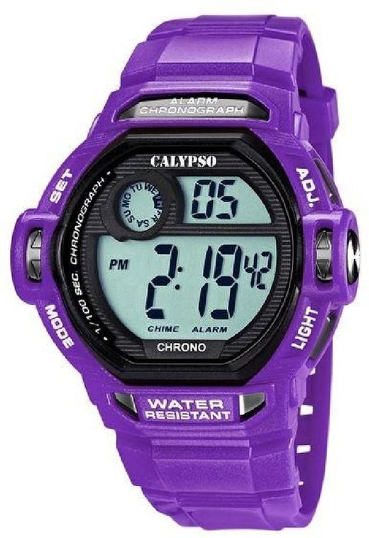Relógio masculino Calypso K5593/4 esporte roxo