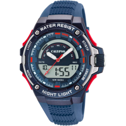 Reloj Calypso Hombre K5768/3 Sport Azul Bicolor Rojo Analógico-Digital