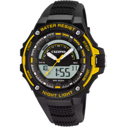 Reloj Calypso Hombre K5768/4 Sport Negro Bicolor Amarillo Analógico-Digital