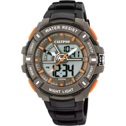 Reloj Calypso Hombre K5769/1 Sport Negro Bicolor Gris Digital