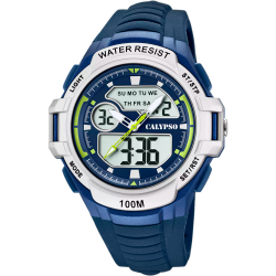 Reloj Calypso Hombre K5770/3 Sport Azul Bicolor Plateado Digital