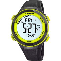 Reloj Calypso Hombre K5780/1 Sport Negro Bicolor Amarillo Digital