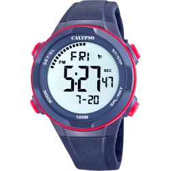 Reloj Calypso Hombre K5780/4 Sport Azul Bicolor Rojo Digital
