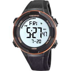 Reloj Calypso Hombre K5780/6 Sport Negro Bicolor Dorado Digital