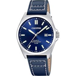 Calypso Men's Watch K5868/3 Blue Leather Basic