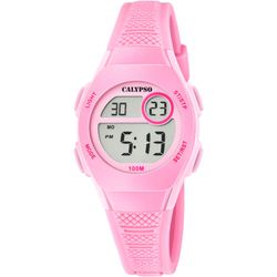 Relógio infantil Calypso K5831/3 esportivo rosa