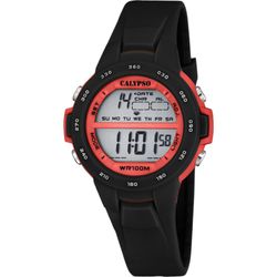 Reloj Calypso Infantil K5850/6 Sport Negro Bicolor Rojo