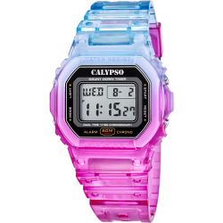 Reloj Calypso Unisex K5874/5 Sport Azul Bicolor Púrpura Digital