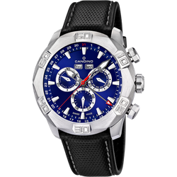 Reloj Candino Hombre C4476/2 Piel Negra Acero Cronógrafo Analógico