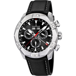 Reloj Candino Hombre C4476/3 Piel Negra Acero Cronógrafo Analógico