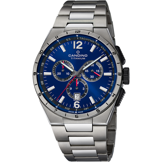 Reloj Candino Hombre C4603/H Titanio Gris Cronógrafo Analógico