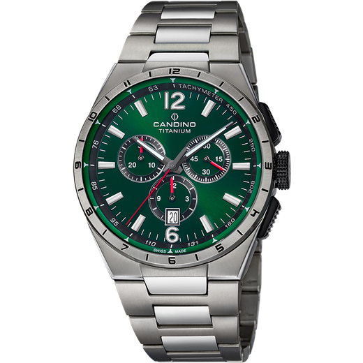 Reloj Candino Hombre C4603/K Titanio Gris Cronógrafo Analógico