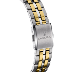 Reloj Candino Hombre C4706/A Acero Plateado Bicolor Dorado Analógico