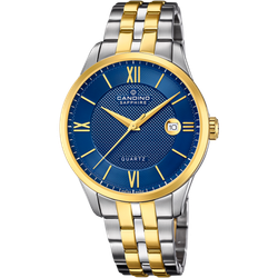 Reloj Candino Hombre C4706/B Acero Plateado Bicolor Dorado Analógico