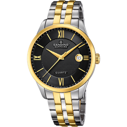 Reloj Candino Hombre C4706/C Acero Plateado Bicolor Dorado Analógico