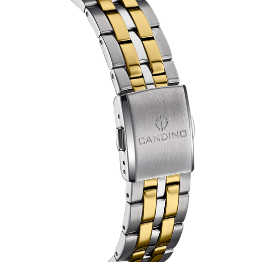 Reloj Candino Hombre C4706/C Acero Plateado Bicolor Dorado Analógico