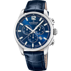 Reloj Candino Hombre C4745/2 Piel Azul Acero Cronógrafo Analógico