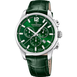 Reloj Candino Hombre C4745/3 Piel Verde Acero Cronógrafo Analógico
