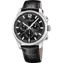 Reloj Candino Hombre C4745/6 Piel Negra Acero Cronógrafo Analógico