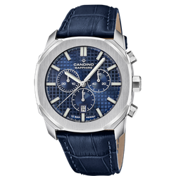 Reloj Candino Hombre C4747/2 Piel Azul Acero Cronógrafo Analógico