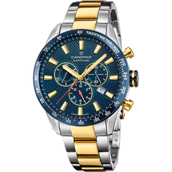 Reloj Candino Hombre C4748/B Acero Plateado Bicolor Dorado Cronógrafo Analógico