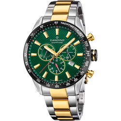 Reloj Candino Hombre C4748/C Acero Plateado Bicolor Dorado Cronógrafo Analógico
