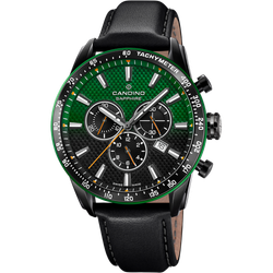 Reloj Candino Hombre C4759/3 Piel Negra Acero Negro Cronógrafo Analógico