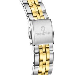 Reloj Candino Hombre C4763/1 Acero Plateado Bicolor Dorado Analógico