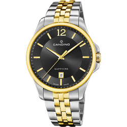 Reloj Candino Hombre C4763/4 Acero Plateado Bicolor Dorado Analógico