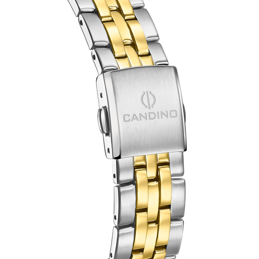Reloj Candino Hombre C4765/2 Acero Plateado Bicolor Dorado Analógico