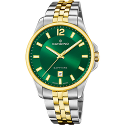 Reloj Candino Hombre C4765/3 Acero Plateado Bicolor Dorado Analógico
